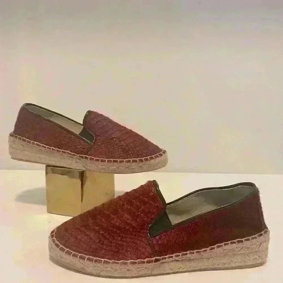 Zara size 7.5 espadrille. Worn once! Snake skin - Picture 3 of 7